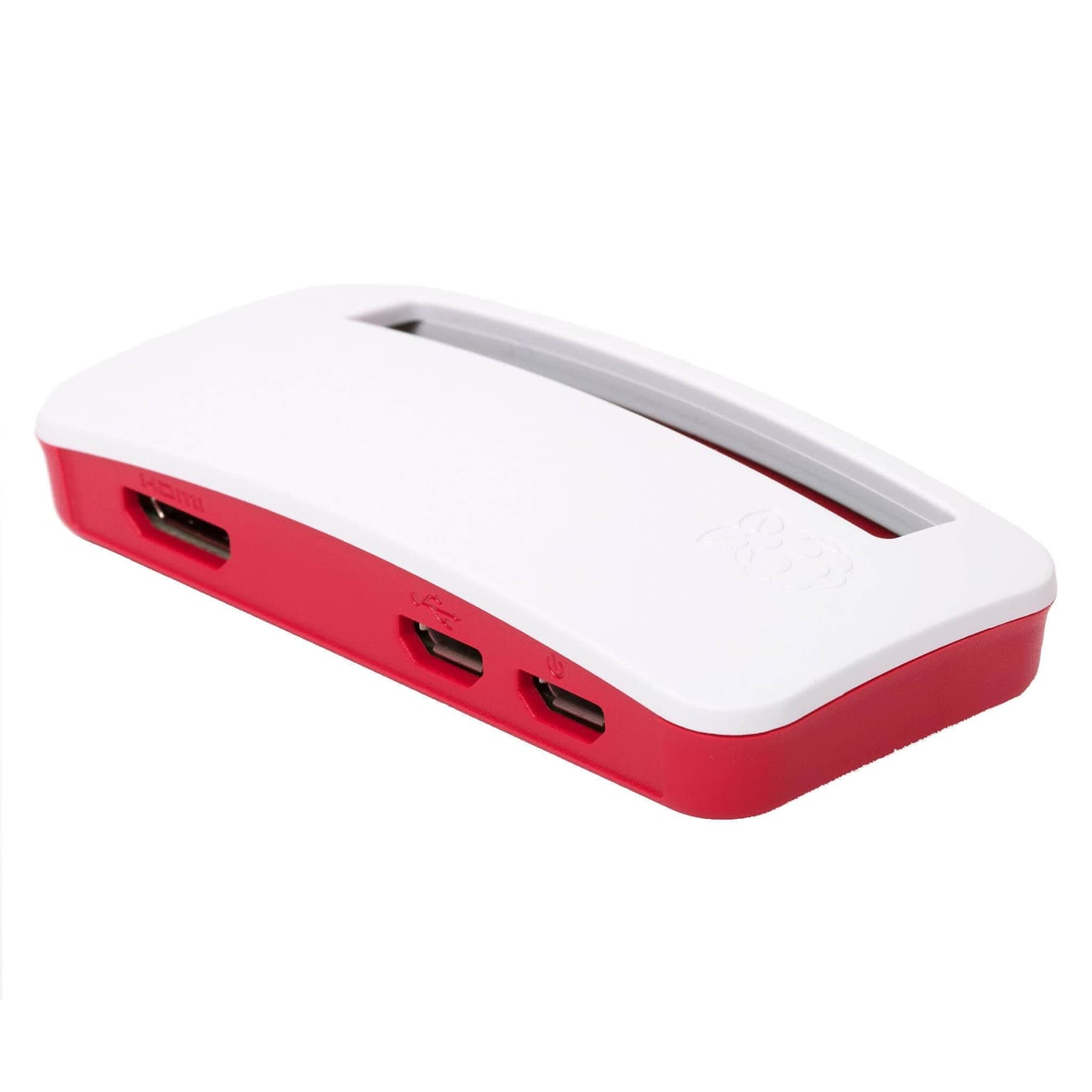 Official red and white Raspberry Pi Zero case